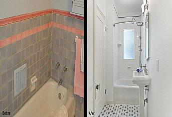 Before and After Construction Remodel