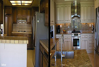 Before and After Construction Remodel